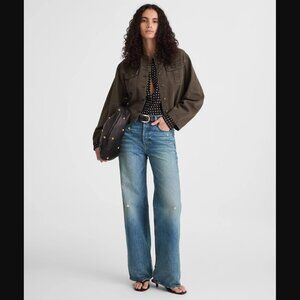 Madewell 24P The Petite Low-Slung Baggy Jean